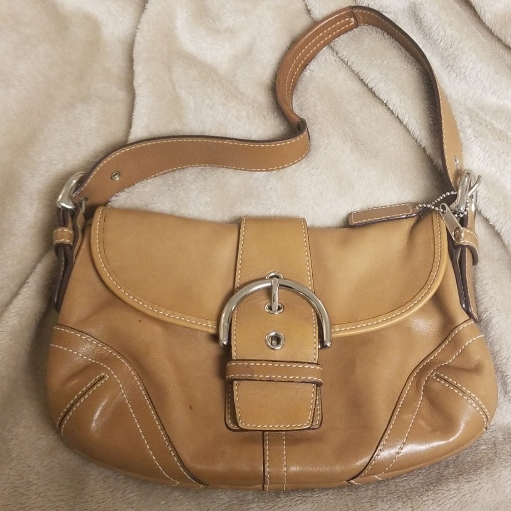 Tan leather Coach Bag